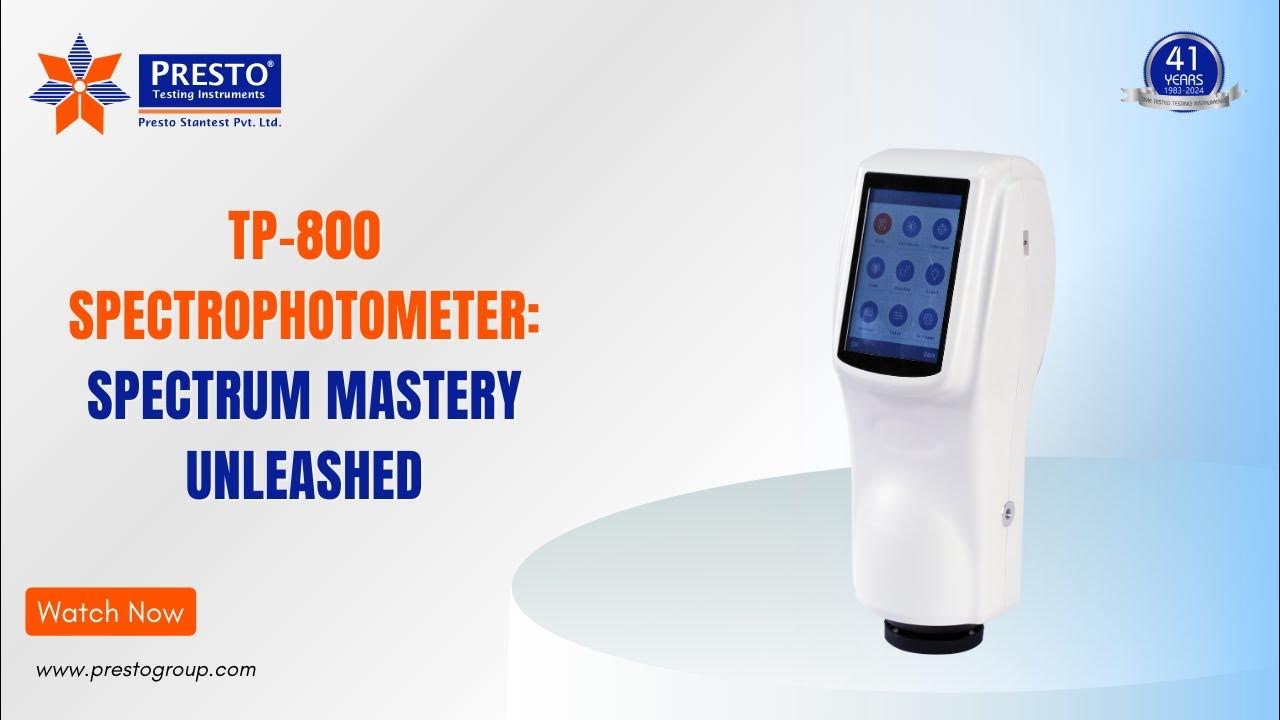 Spectrophotometer TP800 Manufacturer & Supplier in India Presto