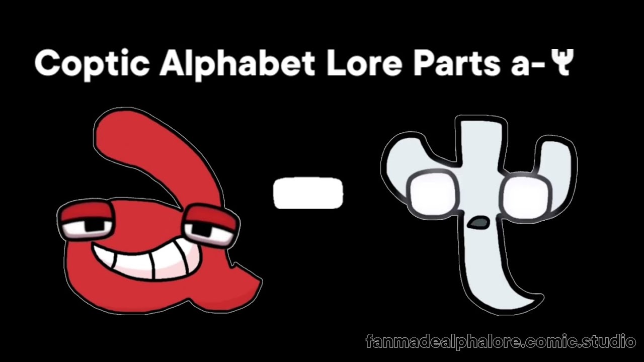 Coptic Alphabet Lore alpha ti Parts