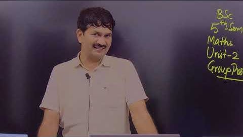 BSc-5 Sem Mathematics|Unit-2|Lec-16|Sylow theorem|Group theory