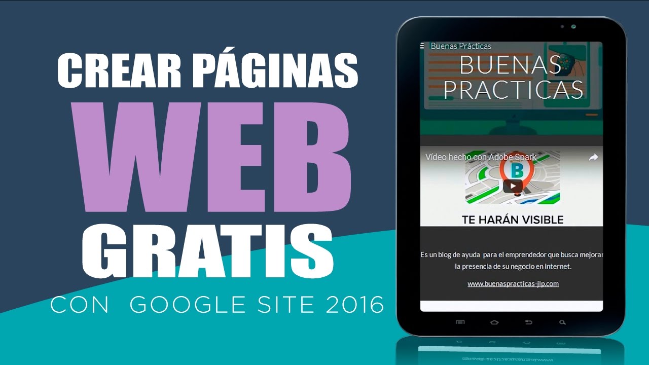 Como crear una pagina web gratis en google