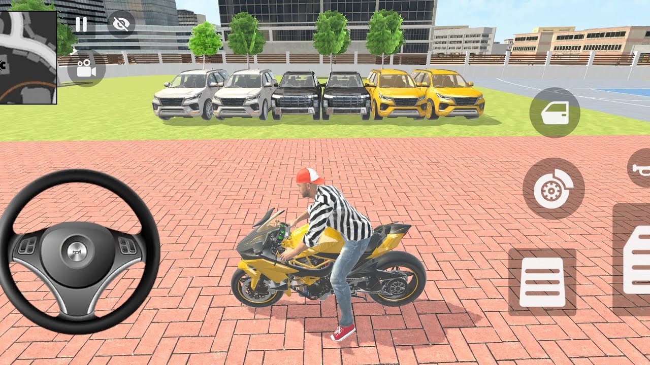 🎮 Franklin Order by 2️⃣ Goldan & White Fortuner and 2️⃣ Black car in indian 🇮🇳 Theft Auto Simulator🎮