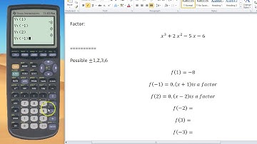How to Factor w/ TI 83/84 Graphing Calculator