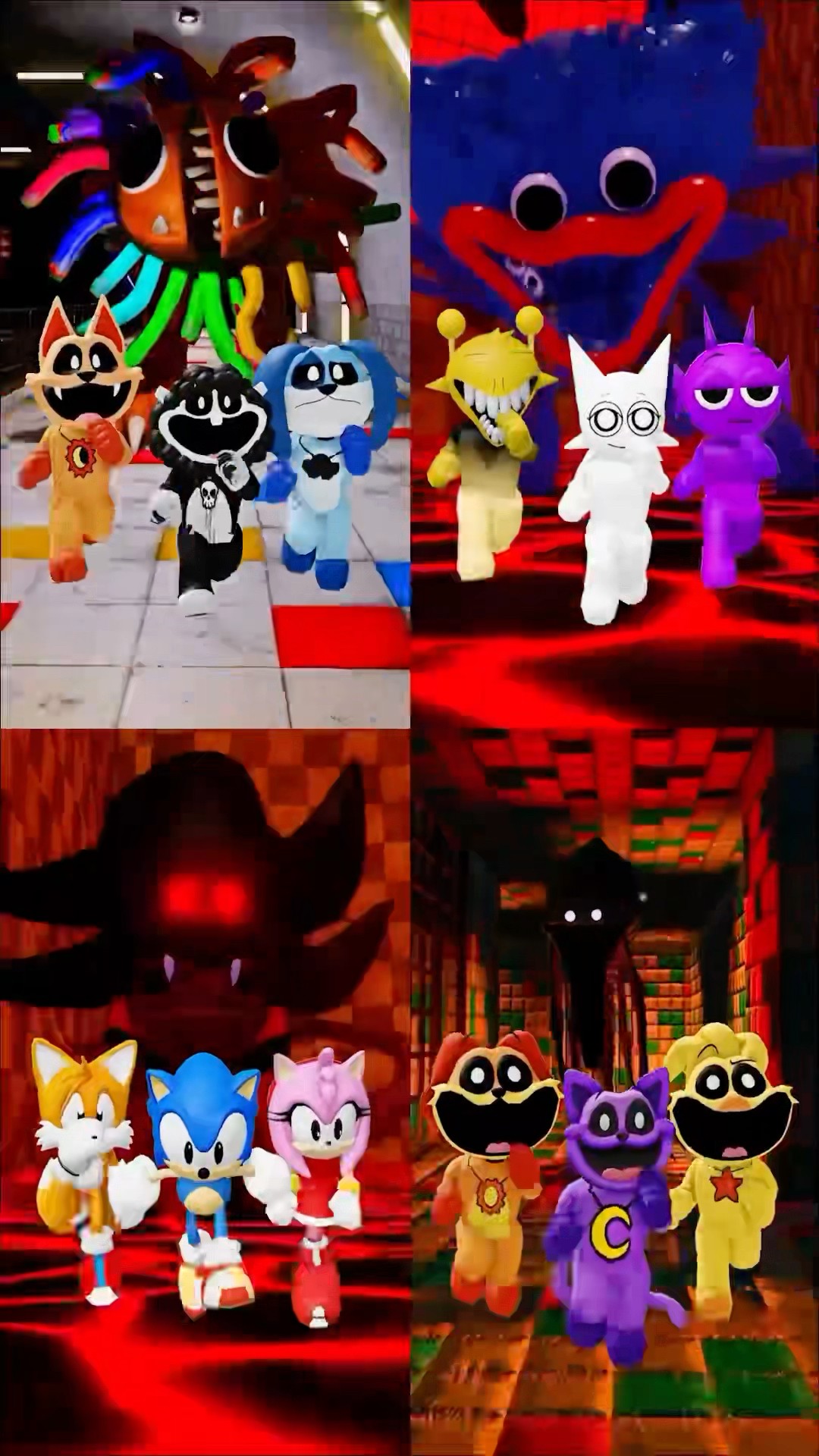 Escape from Shin Sonic #yarnaby #catnap #incredibox #sprunki #smilingcritters #amy #babachops