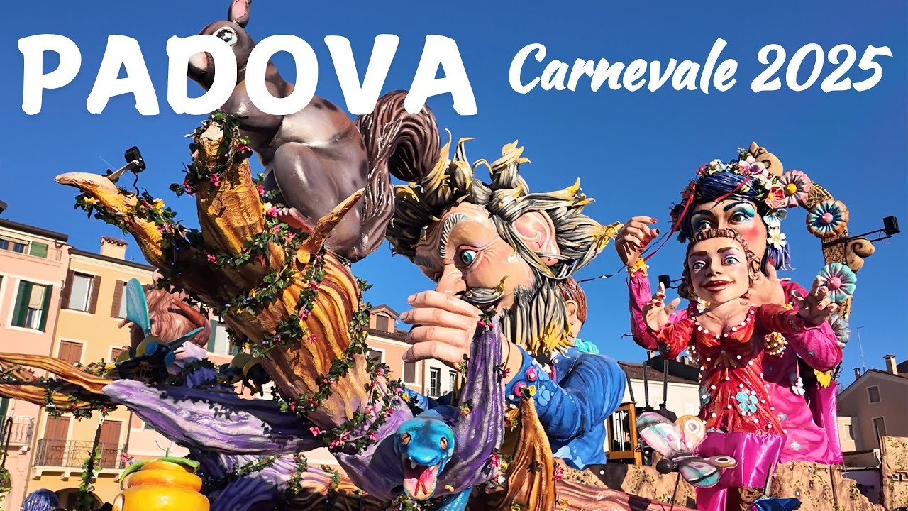 PADOVA-VENETO-ITALIA // BELLISSIMO CARNEVALE 2025 // 4K,UHD,60fps// WALKING TOUR