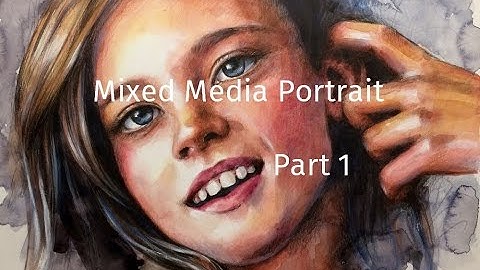 Mixed Media Portrait, PART 1 Watercolor wash underpainting, Christine Karron #watercolorpainting