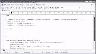 Beginner PHP Tutorial   55   Creating a Find and Replace Application Part 2