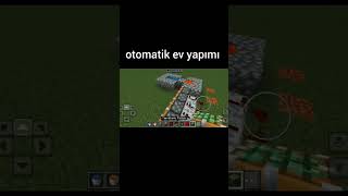 Minecraft otomatik ev yapımı #minecraft #keşfet