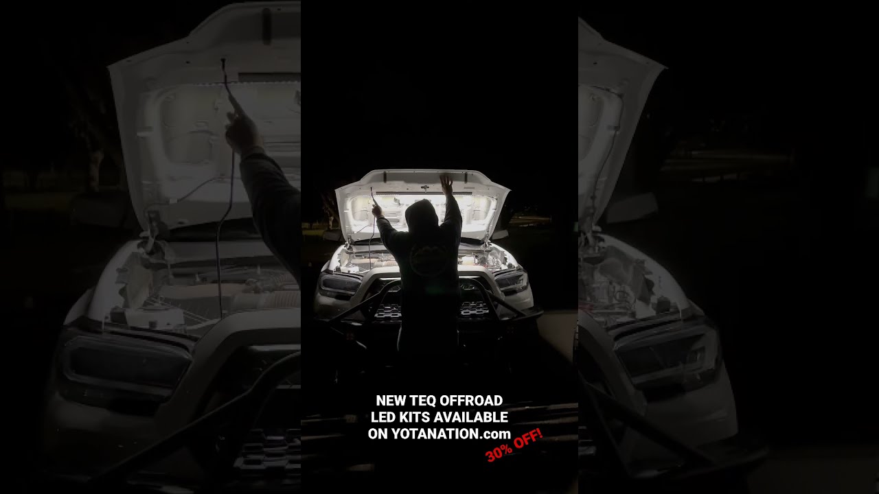 CRAZY BRIGHT Under Hood LED Lights For Toyota 4Runners And Tacomas 