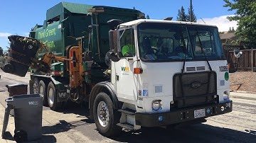 Waste Management Labrie Automizer on Yard Waste