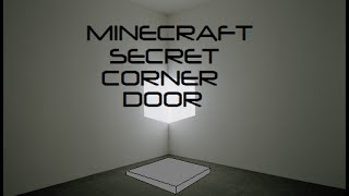Minecraft Secret Corner Door