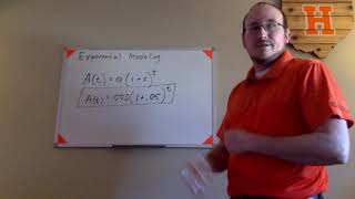 Famous Exponential Models: Writing a Model Given Initial Value and Growth/Decay Rate Net Worth