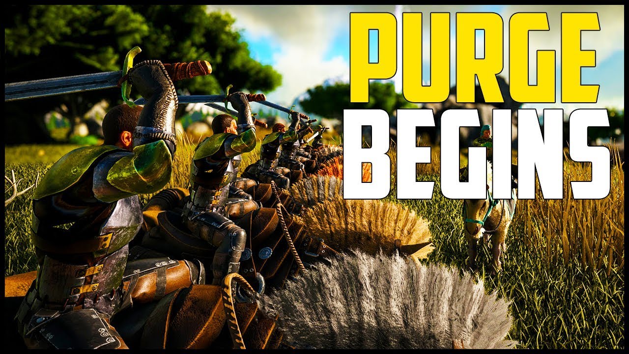 THE PURGE BEGINS! - MASSIVE PVP EVENT! - Part 1/7 - Ark Aberration Expansion Pack PVP #32