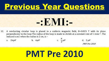 A conducting circular loop is placed in a uniform magnetic field, B=0.025 T with its plane perpendi