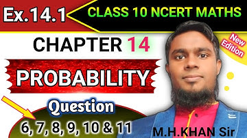 Probability class 10 exercise 14.1q6 to 11 | #Ncertmathbymhkclasses