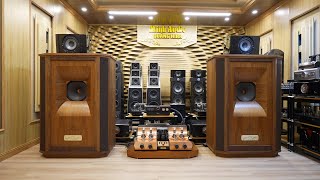 Test amly đèn khủng unison Absolute 845 của ý với loa tannoy westminster royal GR mới về.