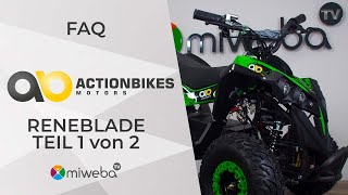 FAQ Teil 1/2 I Actionbikes Kinderquad Reneblade ⭐I 1.000 Watt I Hilfe, Tipps, Tricks 2023 🔧I Miweba🤩