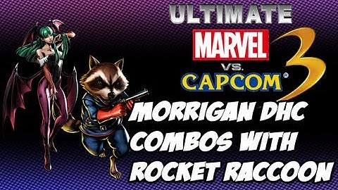 UMVC3 - Morrigan Soul Drain Combos with Rocket Raccoon