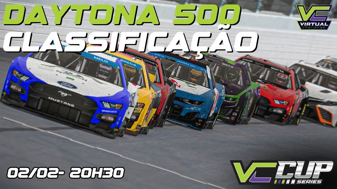 python cup series s6 daytona | daytona 500 - youtube... DAYTONA 500 - CLASSIFICAÇÃO | Virtual Challenge Cup Series 2026 - YouTube