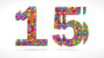 Learn Number 15 on 3d Color Balls | Sparta Shifted Lines Effects (sponsored by preview2effects)