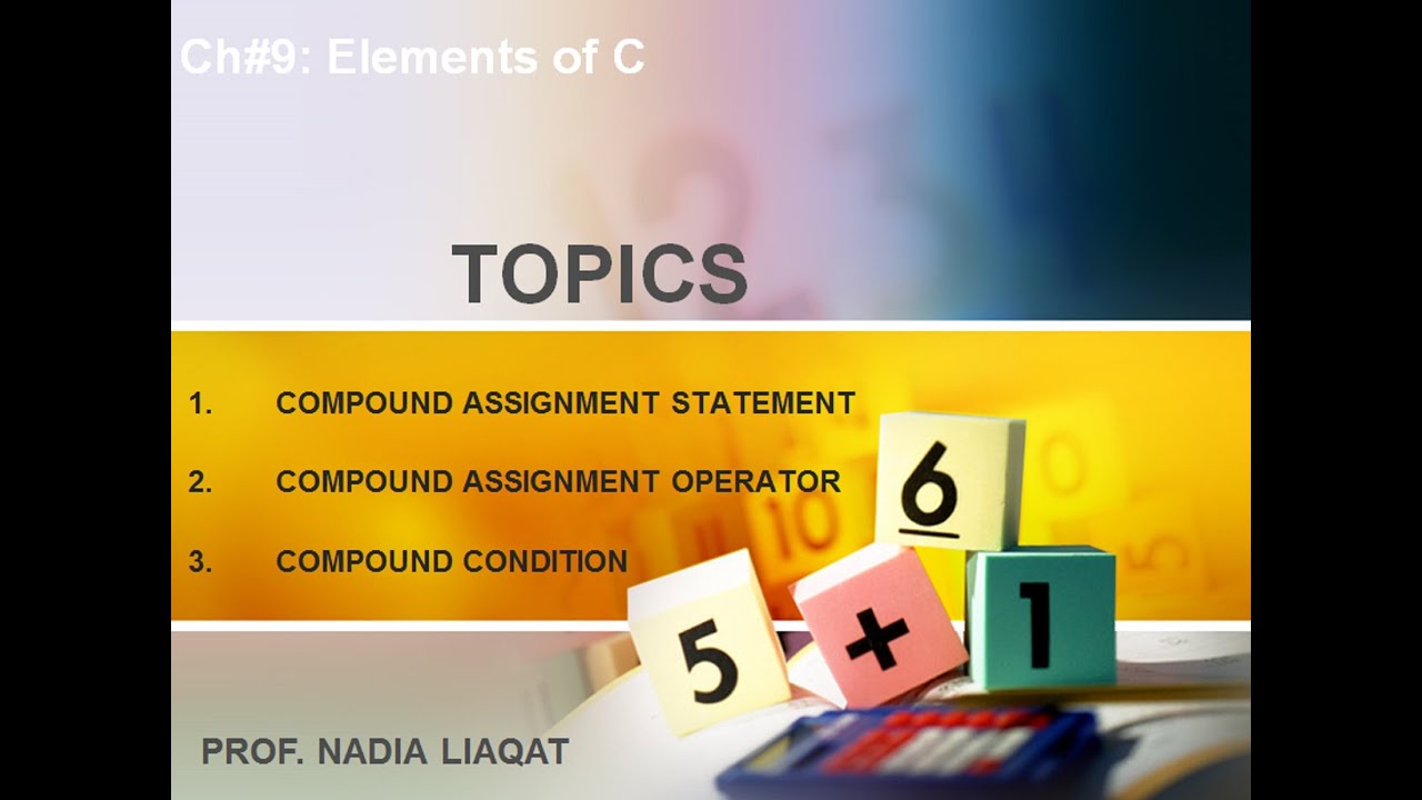 compound assignment statement