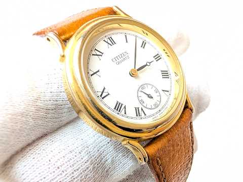 Citizen 6045-G03642 Small Seconds Hand Quartz Watch - YouTube