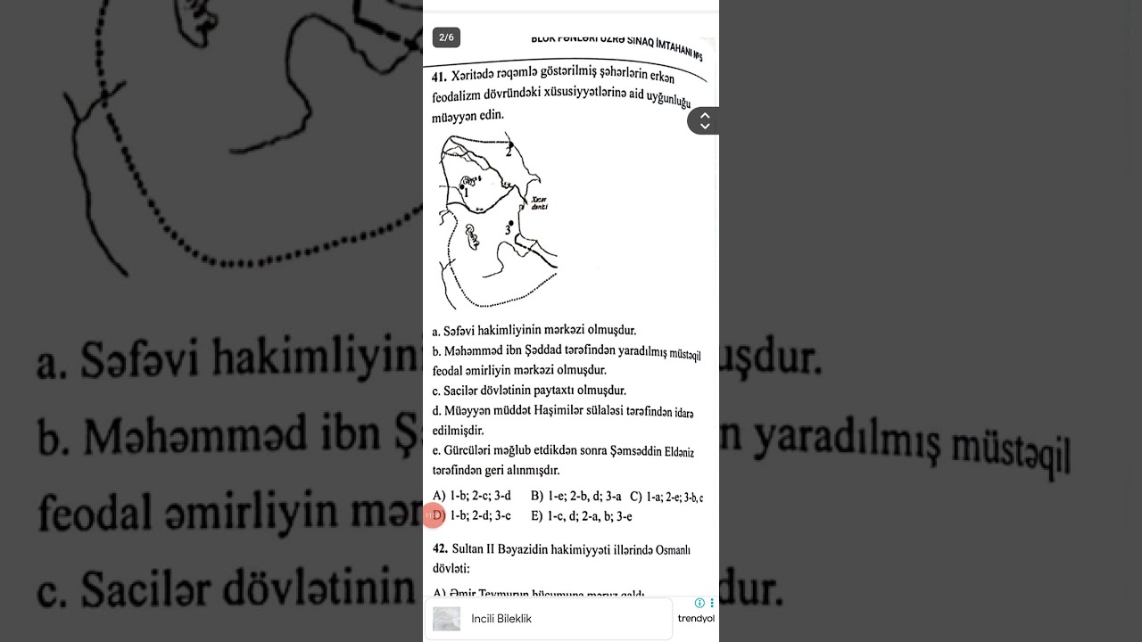 Otk 2025. Blok .tarix testlərinin izahı