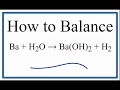 Balancing Chemical Equations Concepts