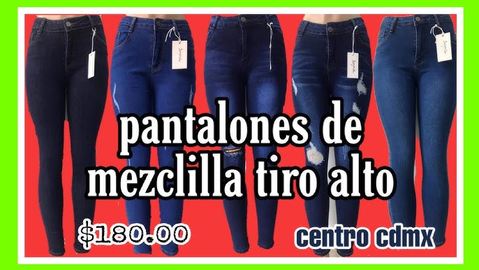PANTALONES DE MEZCLILLA TIRO ALTO BARATOS DEL CENTRO // PANTALONES SURPRISE  ft eglam vazquez - YouTube
