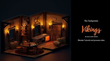 Viking Room | Blender 2.82 New Tutorials | process and modelling video