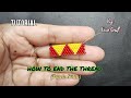 How to End The Thread or Stitch of Peyote Stitch//Cara Matikan Benang Untuk Jahitan Peyote//DIY