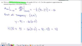 2017 AP Calculus AB & BC Free Response #4