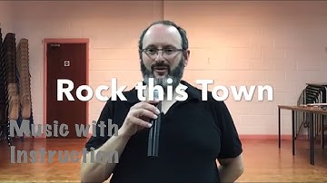 IMPROVER LINE DANCE LESSON 17 - Rock this Town - Part 2 - Music with verbal instruction
