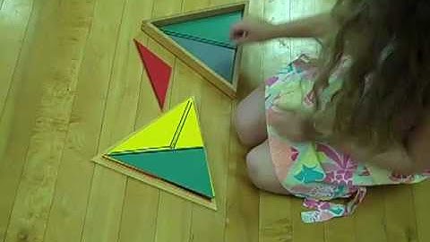 Montessori Constructive Triangle Box Lesson