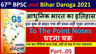 Bpsc  67th Bpsc 2021    Modern History  Modern History Ghatna Chakra Ka Imp Points