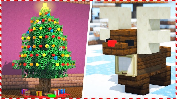 COMMENT VIVRE DANS UN CADEAU DE NOEL GÉANT ? - Tuto Noel Minecraft 