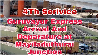 Route Diverted Mainline Guruvayur Express Arrival And Deparature at Mayiladuthurai Junction