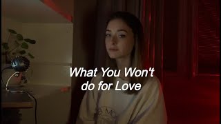 What You Won't Do for Love  - Cover