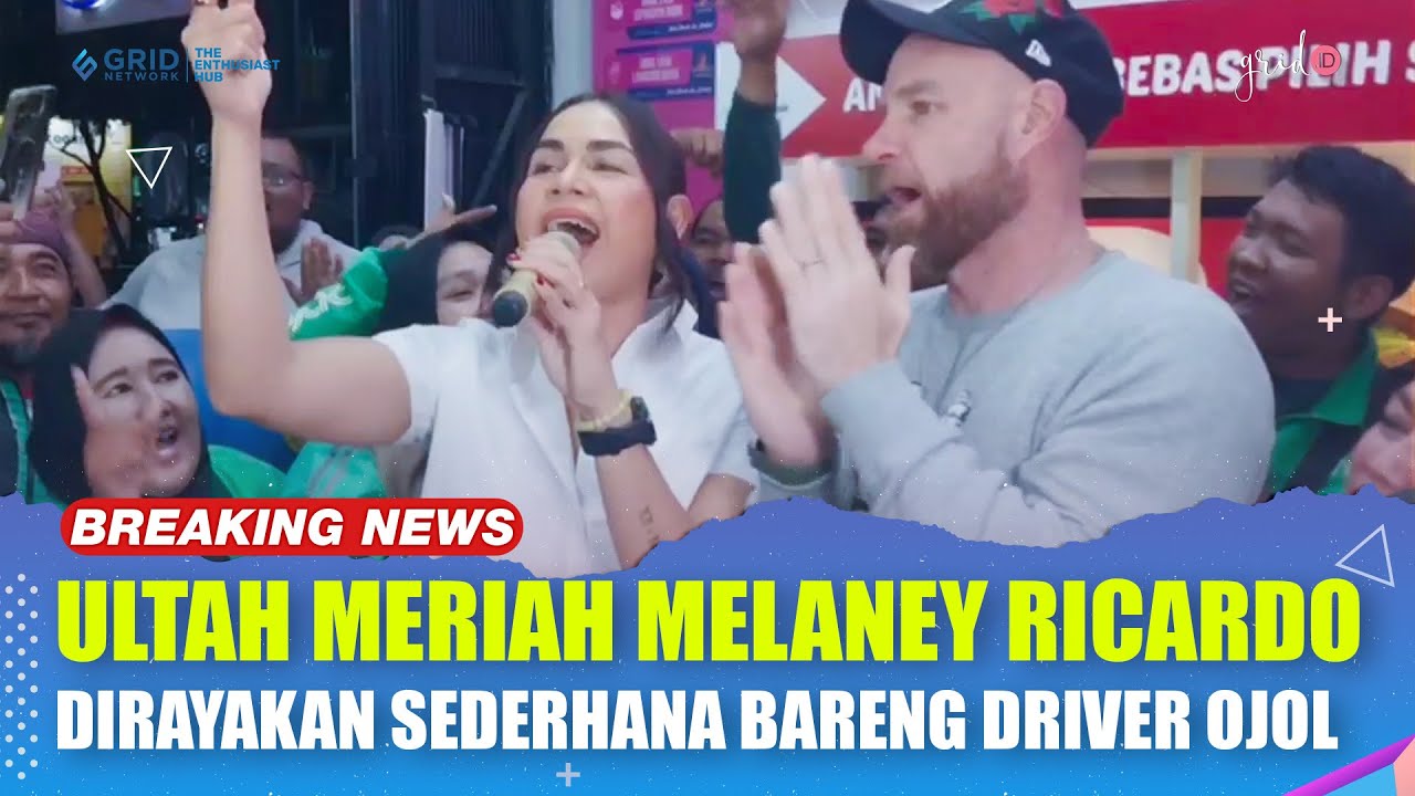 Momen Keseruan Melaney Ricardo Rayakan Ulang Tahun Bareng Temen-Temen Ojek Online