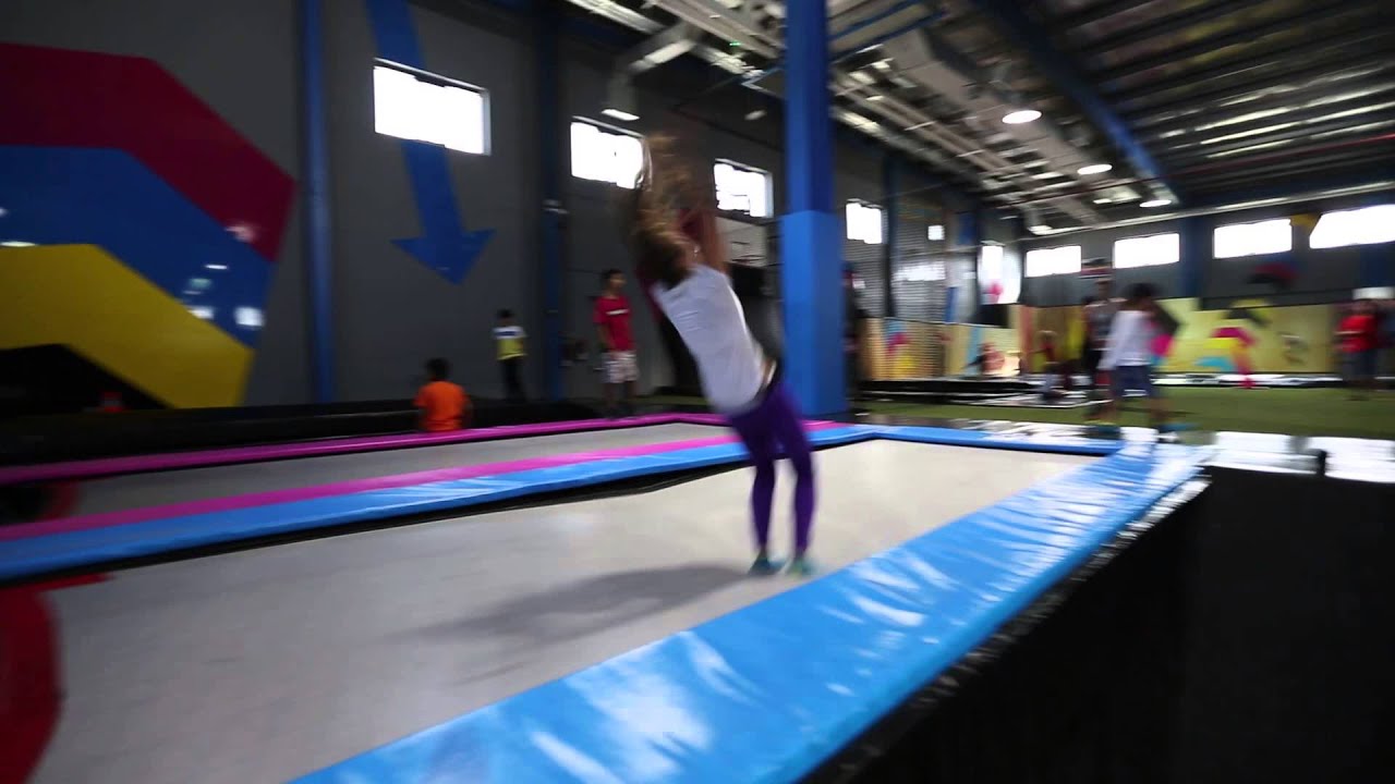 Track tumbling at Bounce Trampoline Park, Dubai. YouTube