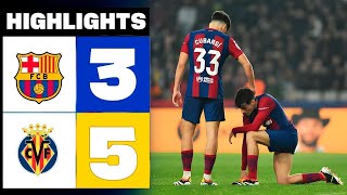 FC Barcelona vs. Villarreal 3-5 | RESUMEN \/ HIGHLIGHTS | LaLiga 2023\/24