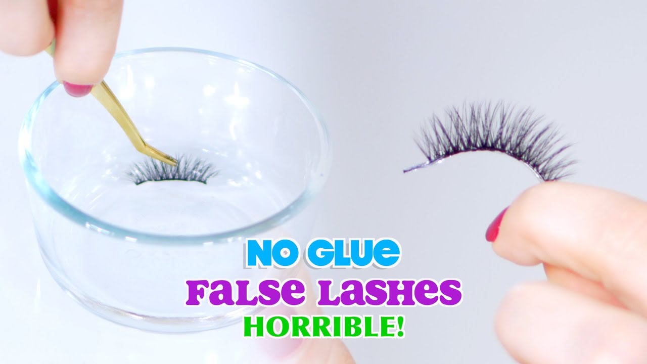 NO GLUE False Lashes - HORRIBLE!