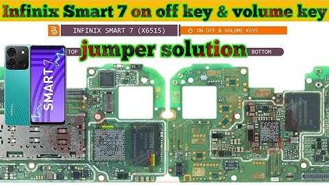 Infinix Smart 7(x6515) on off key & volume key jumper solution|#thesoilboy