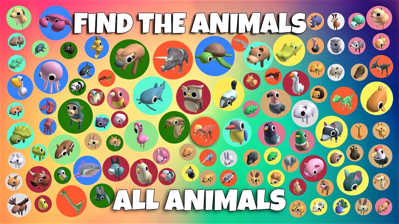 ROBLOX   Find the Animals    ALL ANIMALS