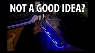 AOONAUTO LED DOOR SILL HOW TO INSTALL ON A 2020 JEEP WRANGLER JL | LIGHTS UP WHEN DOOR OPENS?