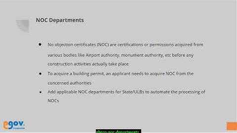 Building NOC Department