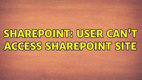 Sharepoint: User can