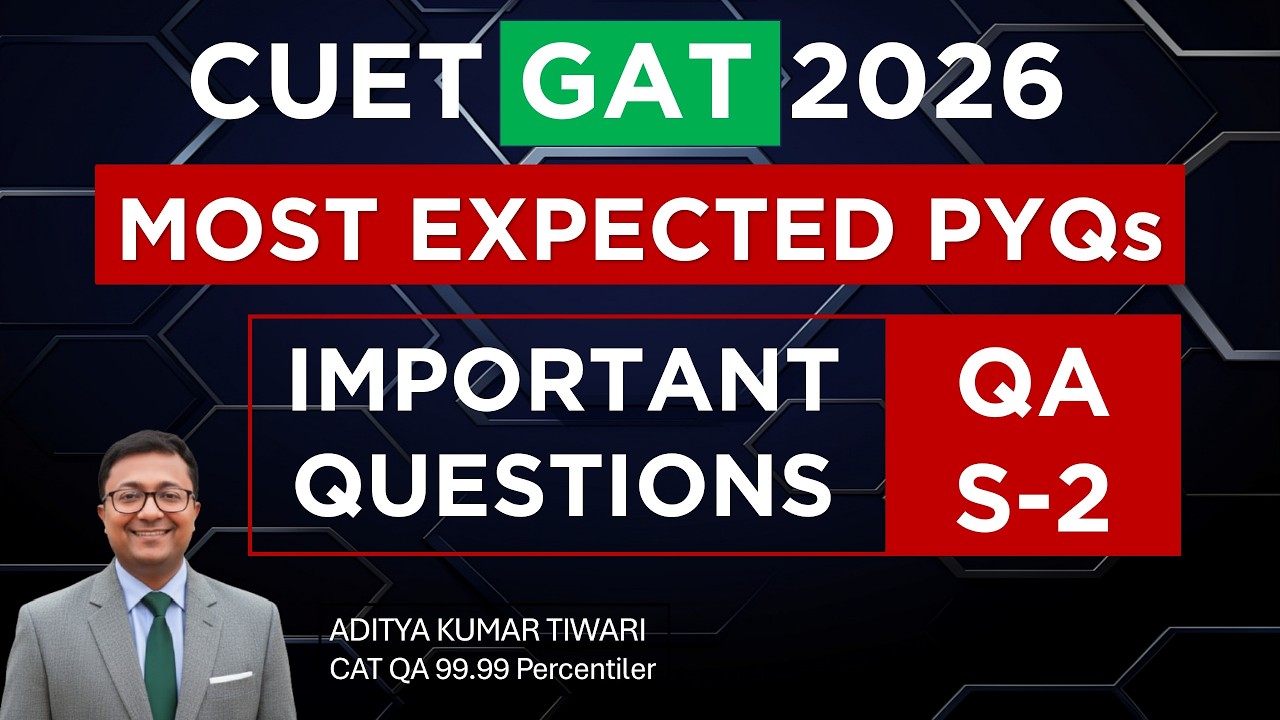 CUET GAT 2026 | Most Important & Expected PYQs Session 2 | Concept ...