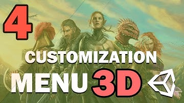 3D CUSTOMIZATION MENU IN UNITY - TUTORIAL - #4