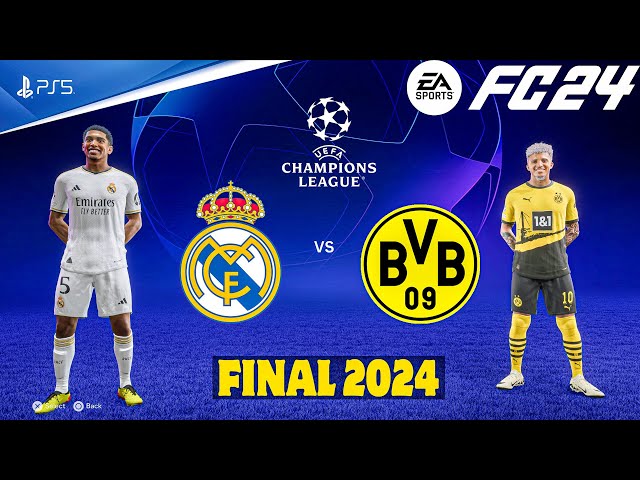 FC 24 - Real Madrid Vs Borussia Dortmund - UEFA Champions League FINAL 23/24 | PS5™ [4K60] class=