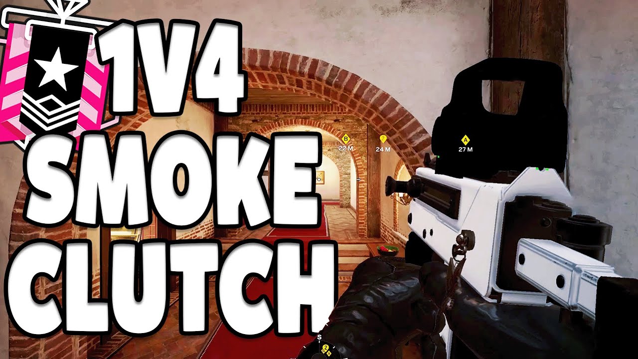 Smoke Clutch Rainbow Six Siege 1v4 - YouTube